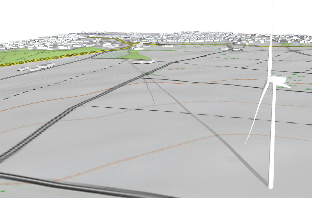 Visualize WTG shadows